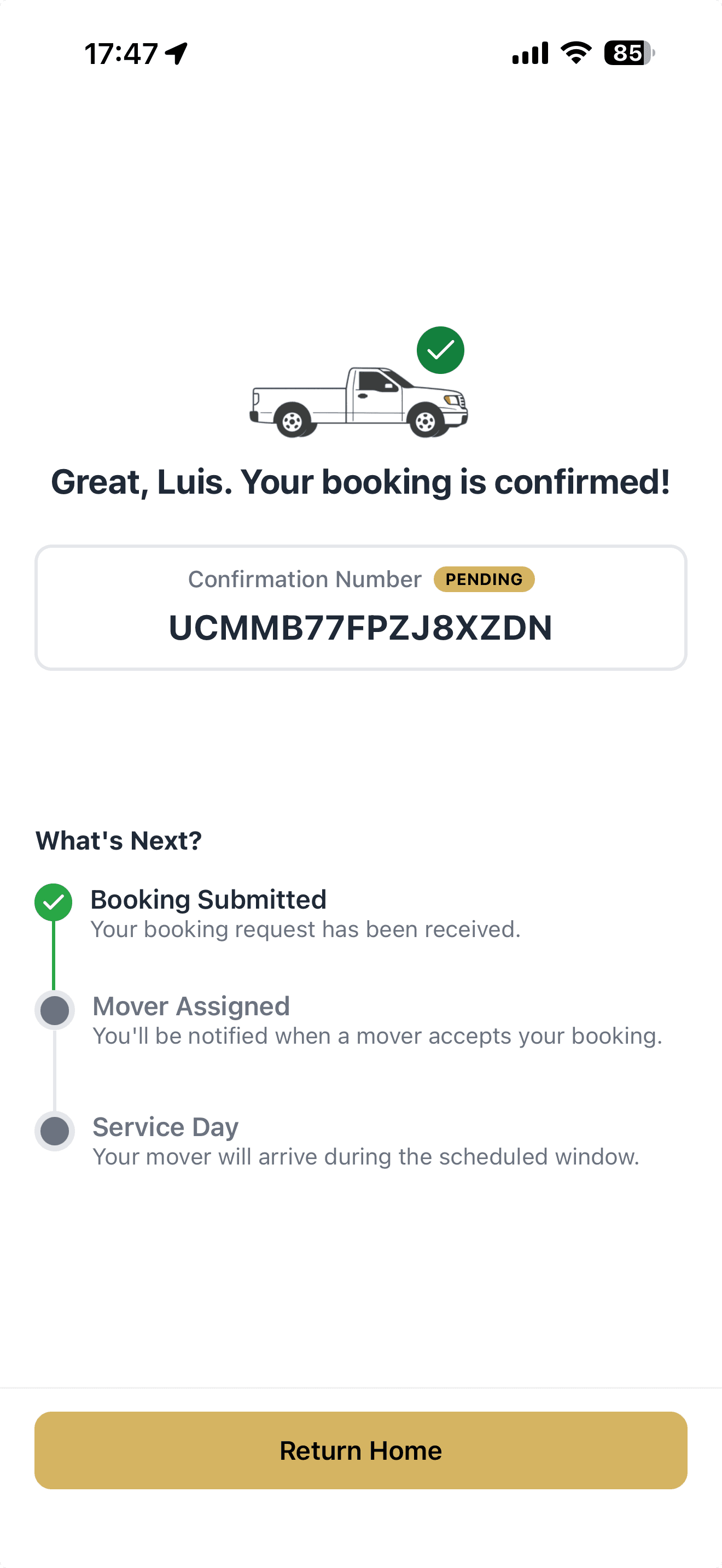 Track your delivery in real time